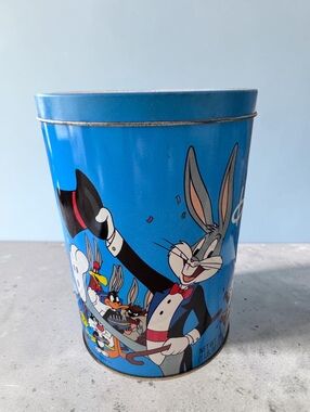 Vintage 1989 Bugs Bunny 50th Anniversary Tin Canister